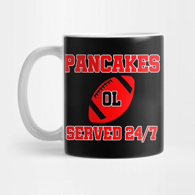 O-Line Pancakes Served 24/7 American Football by sewandtell